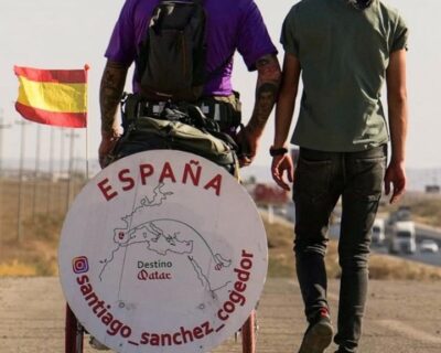 A piedi dalla Spagna al Qatar per i mondiali. Scomparso il viandante tifoso